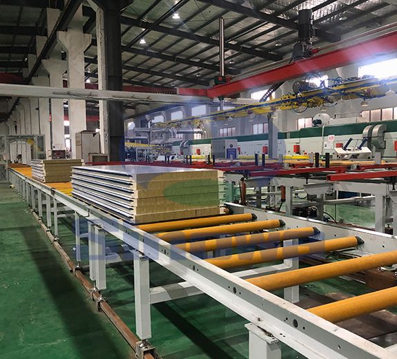 PU Rock Wool Sandwich Panel Corner Production Line,Sinowa